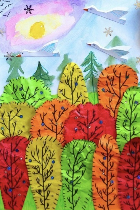 November fall art project at Artephile Studio